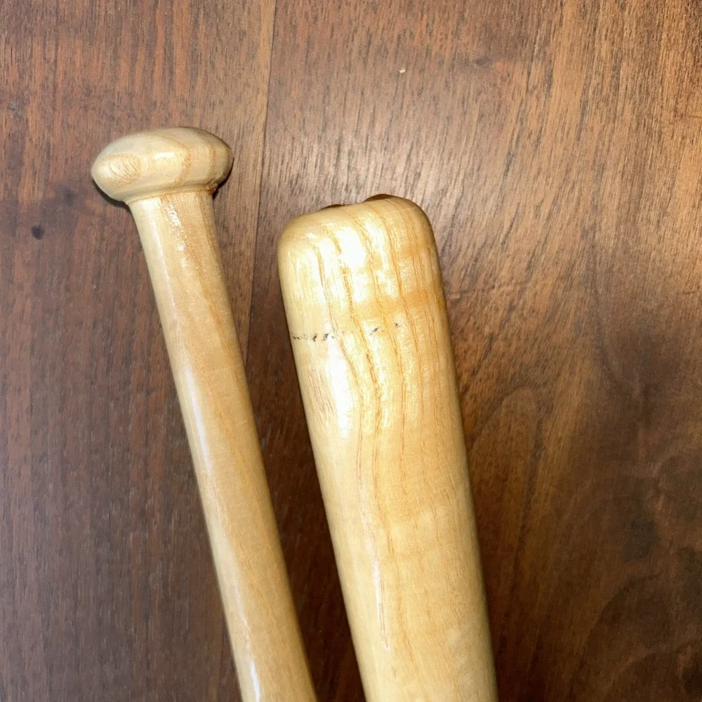 Vintage 1998 Rawlings Mark McGwire Single Season Home Run Record Mini Bat Pair